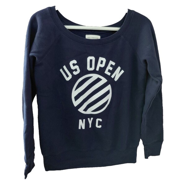 Sol Angeles Size S Navy Blue US Open New York City Crewneck Sweatshirt Plz Read - Picture 1 of 6